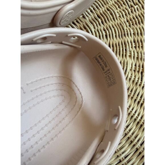 Crocs Classic Floral Cut-Out Clogs, Pink Caramel NEW - Picture 4 of 5